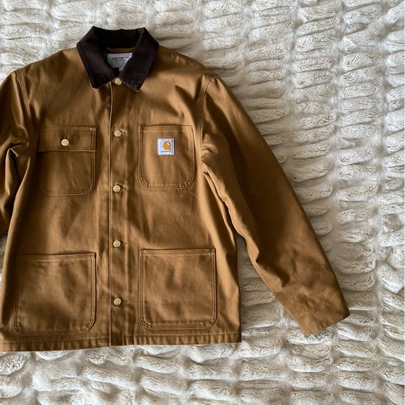 Carhartt WIP Work in Progress Michigan Chore Coat Hamilton Brown Dearborn Canvas - Picture 6 of 14